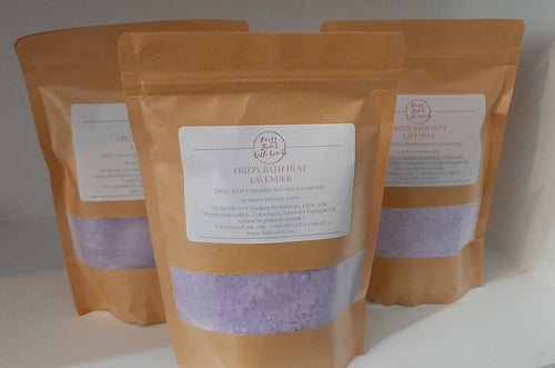 Frizzy Bath Dust- Lavender - Frizzbombbathbombs